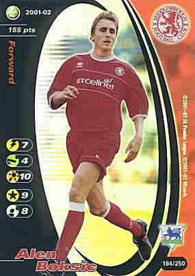 184/250 Alen Boksic rara foil -NEAR MINT-