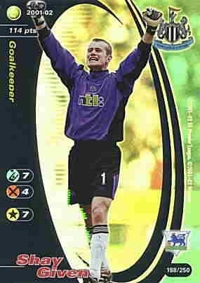 188/250 Shay Given rara foil -NEAR MINT-