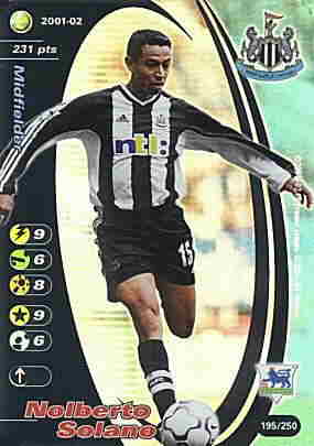195/250 Nolberto Solano rara foil -NEAR MINT-