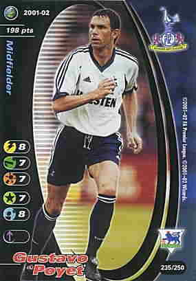 235/250 Gustavo Poyet comune -NEAR MINT-