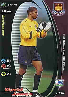 240/250 David James comune -NEAR MINT-