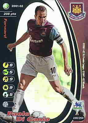 248/250 Paolo Di Canio rara foil -NEAR MINT-