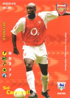 026/150 Sol Campbell comune -NEAR MINT-
