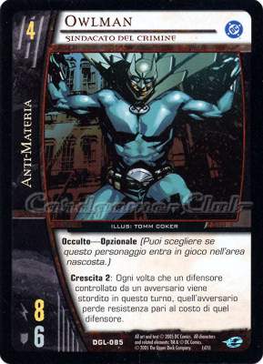 DGL-085 Owlman comune -NEAR MINT-