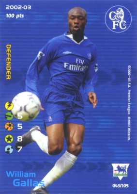 043/150 William Gallas comune -NEAR MINT-