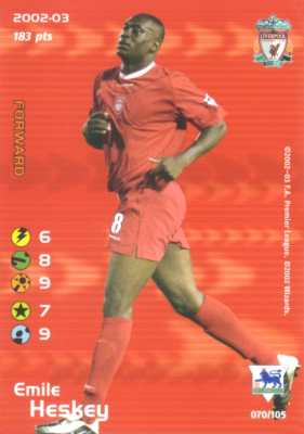 070/150 Emile Heskey comune -NEAR MINT-