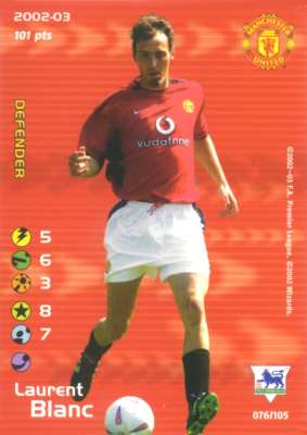 076/150 Laurent Blanc comune -NEAR MINT-