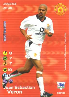 081/150 Juan Sebastian Veron comune -NEAR MINT-