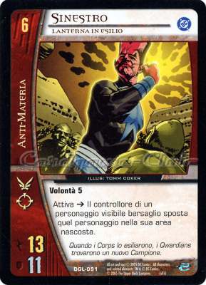 DGL-091 Sinestro comune -NEAR MINT-