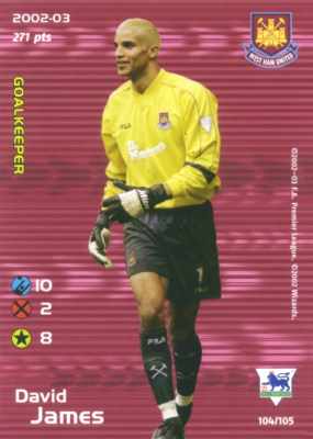 104/150 David James comune -NEAR MINT-