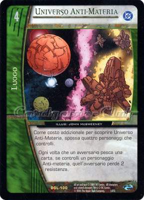 DGL-100 Universo Anti-Materia rara -NEAR MINT-