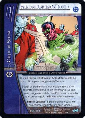 DGL-101 Esiliato nell'Universo Anti-Materia non comune -NEAR MINT-