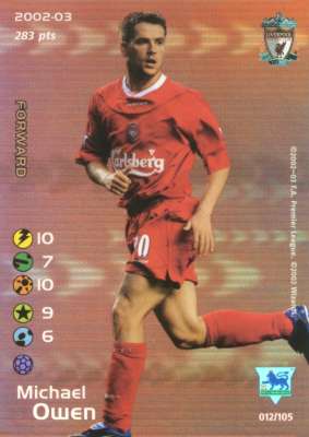 012/150 Michael Owen rara foil -NEAR MINT-