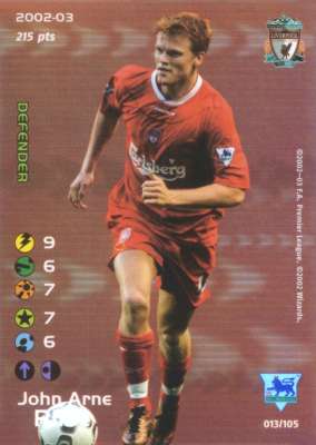013/150 Jhon Arne Riise rara foil -NEAR MINT-