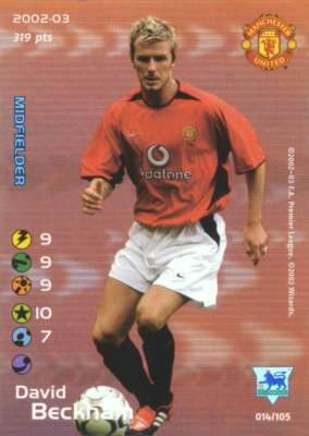 014/150 David Beckam rara foil -NEAR MINT-