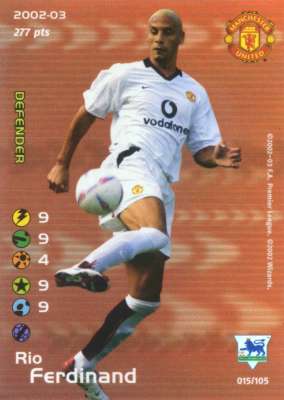 015/150 Rio Ferdinand rara foil -NEAR MINT-