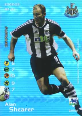 021/150 Alan Shearer rara foil -NEAR MINT-