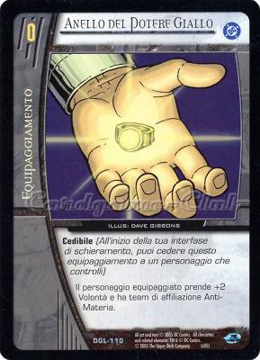 DGL-110 Anello del Potere Giallo non comune -NEAR MINT-