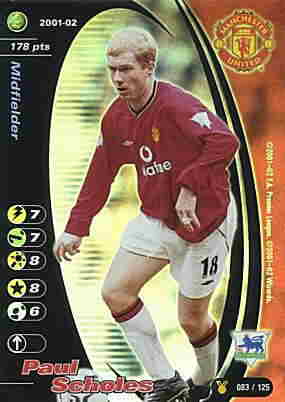 083/125 Paul Scholes rara foil -NEAR MINT-