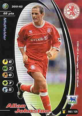 092/125 Allan Johnston comune -NEAR MINT-