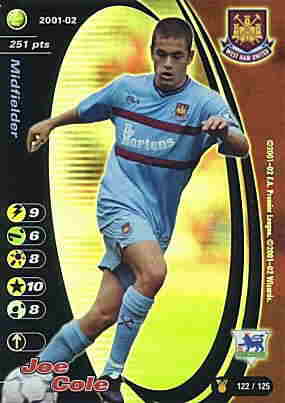 122/125 Joe Cole rara foil -NEAR MINT-