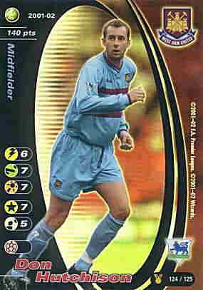 124/125 Don Hutchison rara foil -NEAR MINT-