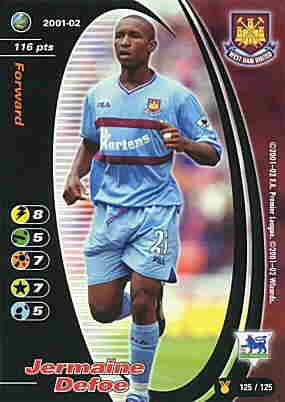 125/125 Jermaine Defoe comune -NEAR MINT-