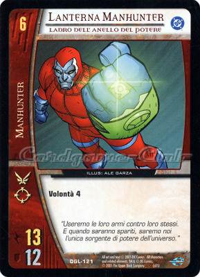DGL-121 Lanterna Manhunter comune -NEAR MINT-