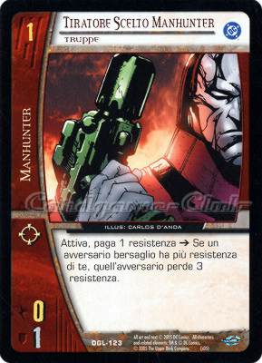 DGL-123 Tiratore Scelto Manhunter comune -NEAR MINT-