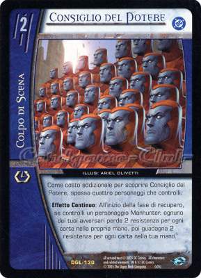 DGL-130 Consiglio del Potere rara -NEAR MINT-