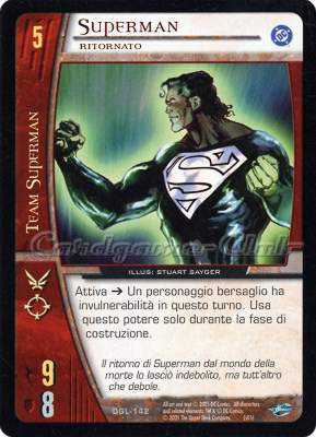 DGL-142 Superman non comune -NEAR MINT-