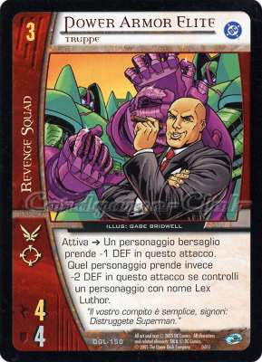 DGL-150 Power Armor Elite non comune -NEAR MINT-