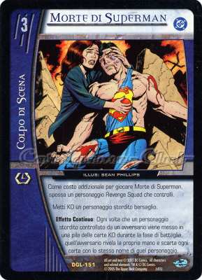 DGL-151 Morte di Superman rara -NEAR MINT-
