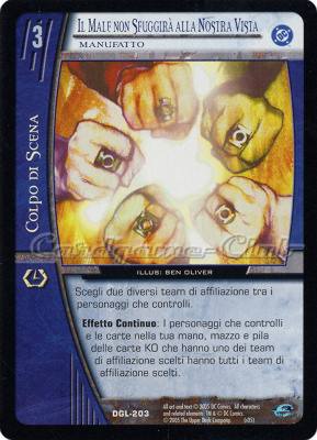 DGL-203 Il Male non Sfuggira' alla Nostra Vista comune -NEAR MINT-