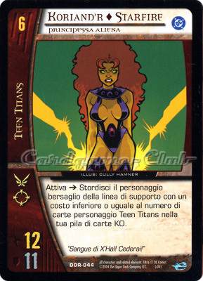 DOR-044 Koriand'r + Starfire comune -NEAR MINT-