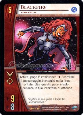 DOR-130 Blackfire rara -NEAR MINT-