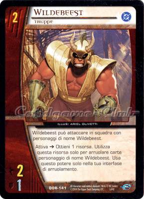 DOR-141 Wildebeest comune -NEAR MINT-