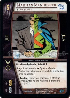 DJL-054 Martian Manhunter non comune -NEAR MINT-