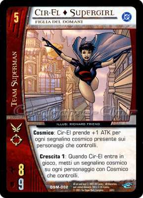 DSM-002 Cir-El + Supergirl comune -NEAR MINT-