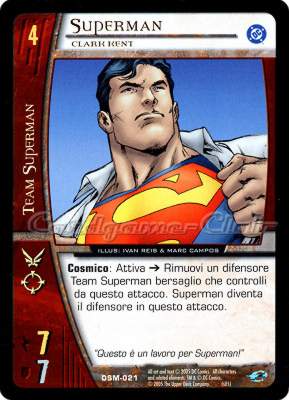 DSM-021 Superman comune -NEAR MINT-