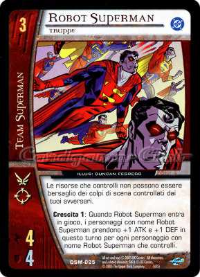DSM-025 Robot Superman comune -NEAR MINT-