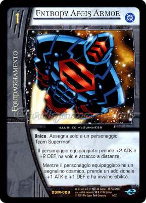 DSM-028 Entropy Aegis Armor rara -NEAR MINT-