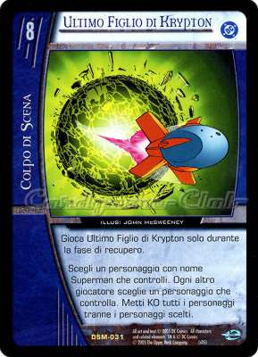 DSM-031 Ultimo Figlio di Krypton rara -NEAR MINT-