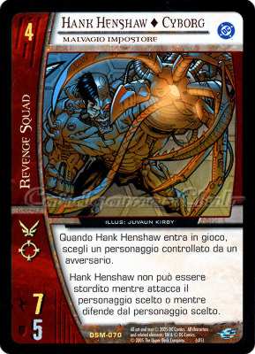 DSM-070 Hank Henshaw + Cyborg rara -NEAR MINT-