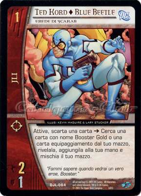 DJL-064 Ted Kord + Blue Beetle comune -NEAR MINT-