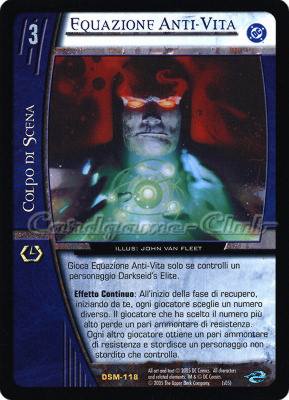 DSM-118 Equazione Anti-Vita rara -NEAR MINT-