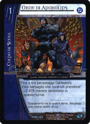 DSM-125 Orde di Apokolips non comune -NEAR MINT-