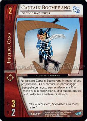 DJL-077 Captain Boomerang comune -NEAR MINT-