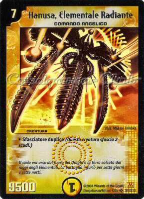DM-01 S01/S10 Hanusa, Elementale Radiante super rara foil -NEAR MINT-