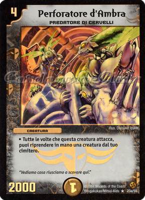 DM-02 Sterminatori Apocalittici 23a/55 Perforatore d'Ambra rara brillante foil -NEAR MINT-